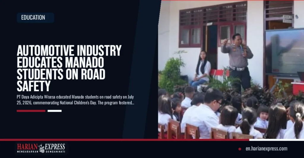 Automotive Industry Educates Manado Students on Road Safety