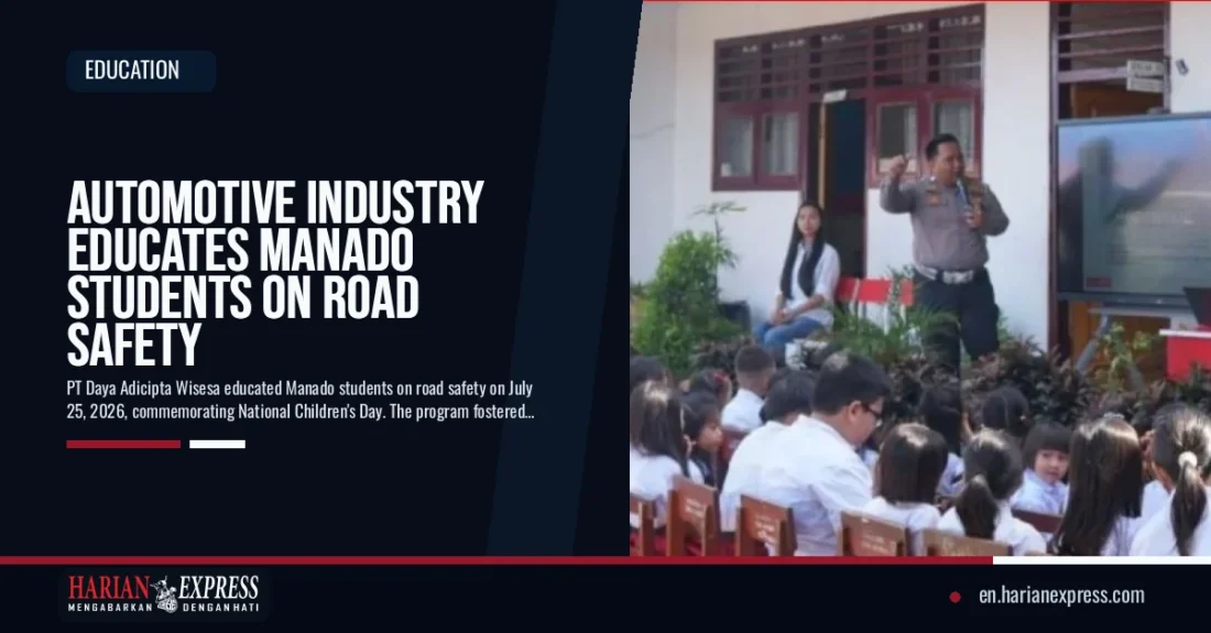Automotive Industry Educates Manado Students on Road Safety