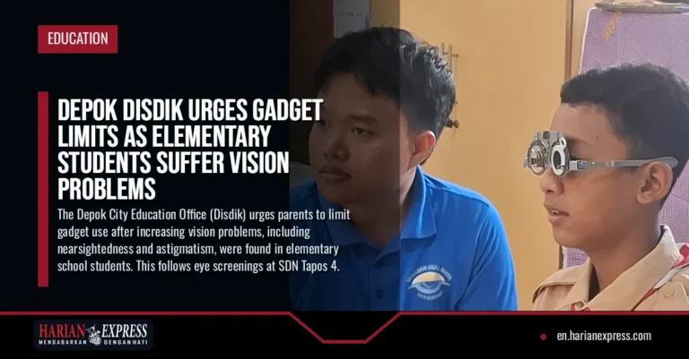 Depok Disdik Urges Gadget Limits as Elementary Students Suffer Vision Problems