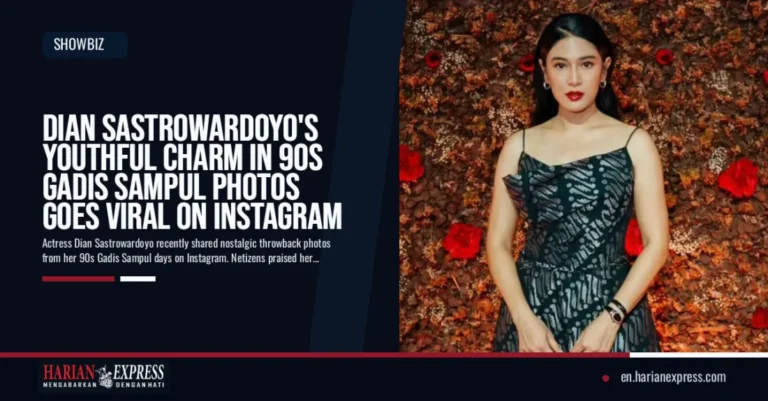 Dian Sastrowardoyo’s Youthful Charm in 90s Gadis Sampul Photos Goes Viral on Instagram