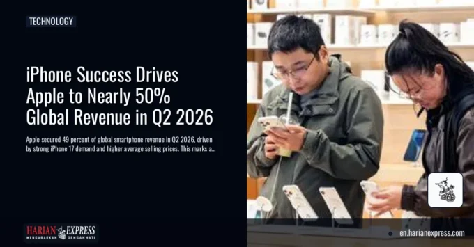 iPhone Success Drives Apple to Nearly 50% Global Revenue in Q2 2026