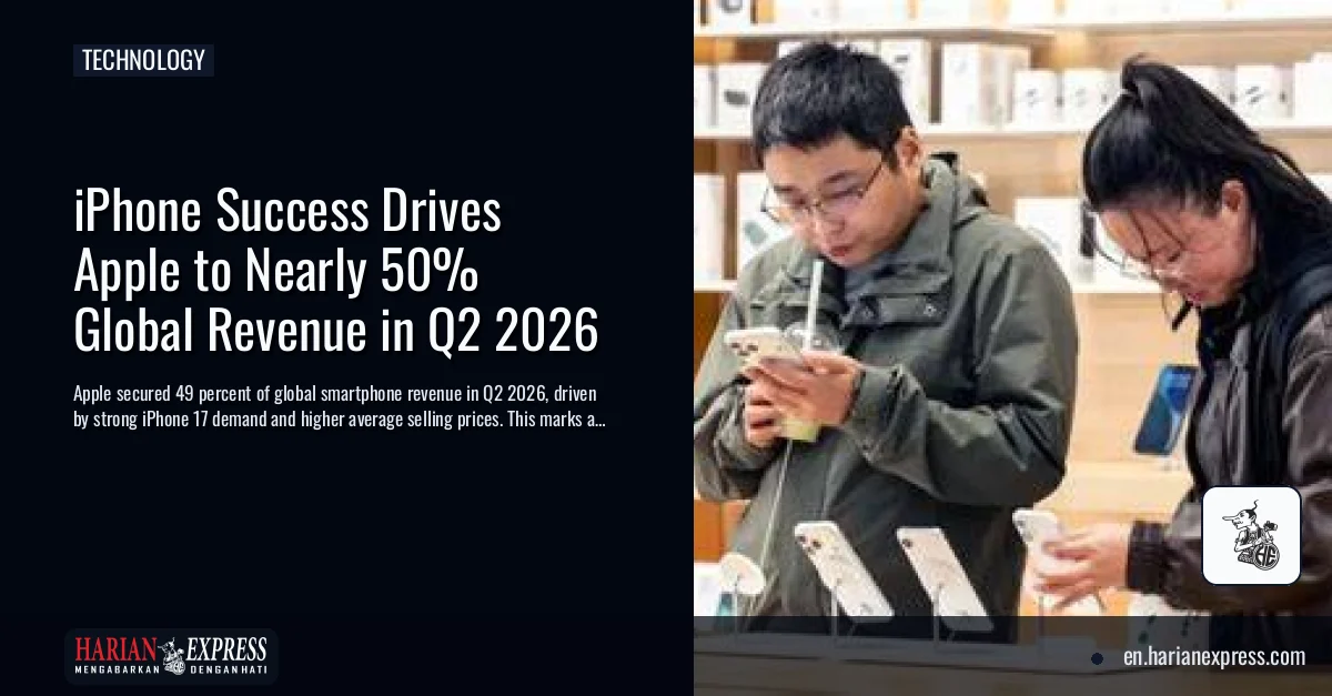 iPhone Success Drives Apple to Nearly 50% Global Revenue in Q2 2026