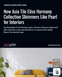 New Asia Tile Elise Harmony Collection Shimmers Like Pearl for Interiors