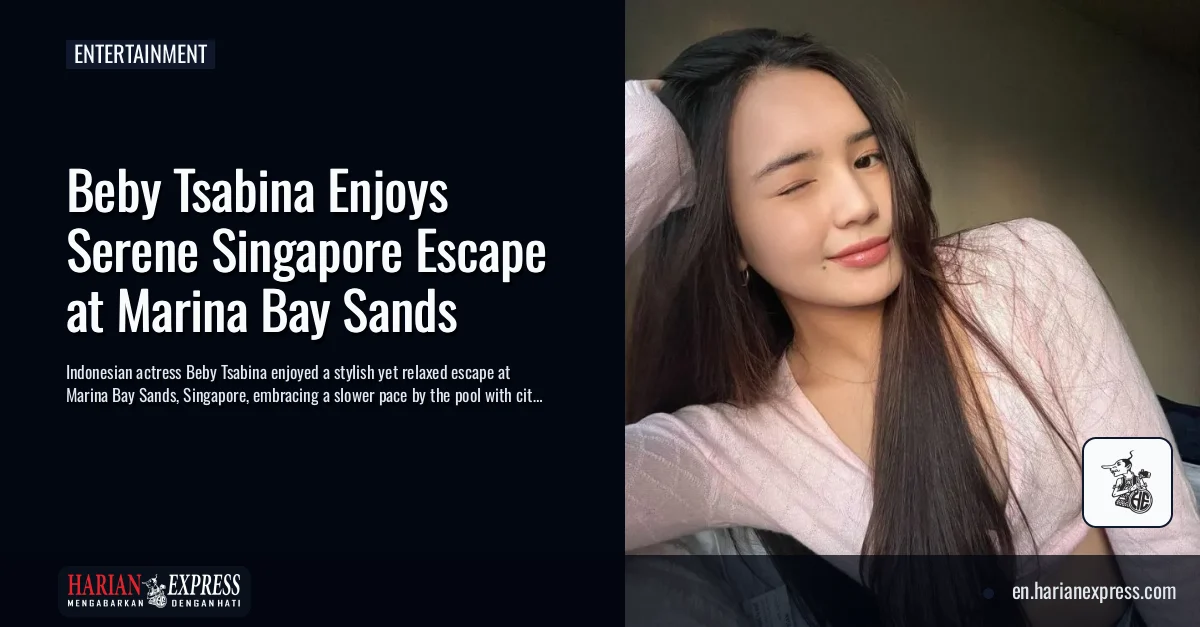 Beby Tsabina Enjoys a Stylish Singapore Escape at Marina Bay Sands
