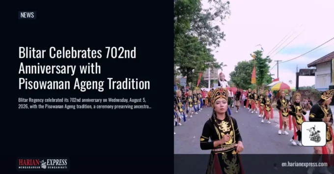Blitar Celebrates 702nd Anniversary with Pisowanan Ageng Tradition