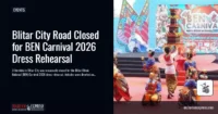 Blitar City Road Closed for BEN Carnival 2026 Dress Rehearsal