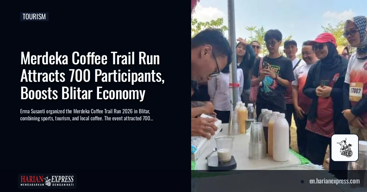 Merdeka Coffee Trail Run Attracts 700 Participants, Boosts Blitar Economy