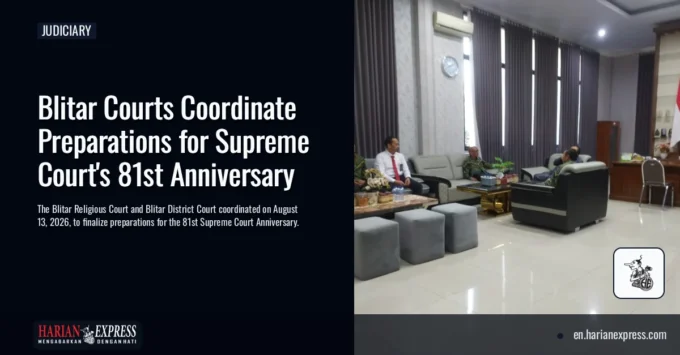 Blitar Courts Coordinate Preparations for Supreme Court’s 81st Anniversary