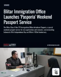 Blitar Immigration Office Launches ‘Pasporia’ Weekend Passport Service