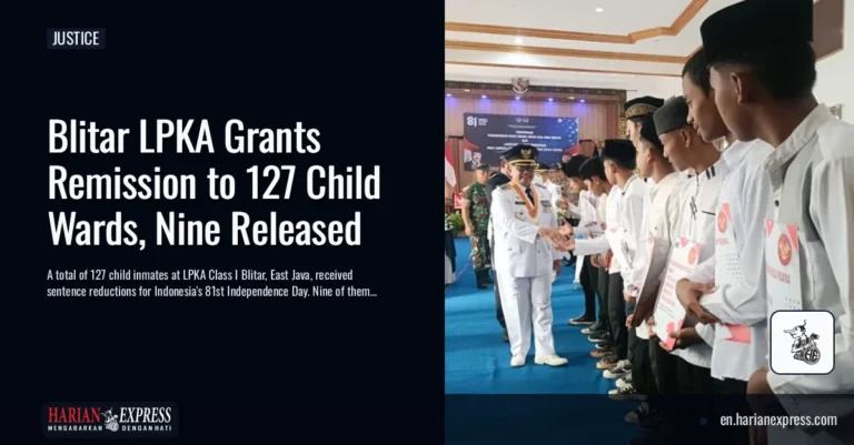 Blitar LPKA Grants Remission to 127 Child Wards, Nine Released