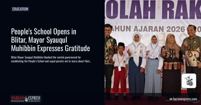 People’s School Opens in Blitar, Mayor Syauqul Muhibbin Expresses Gratitude