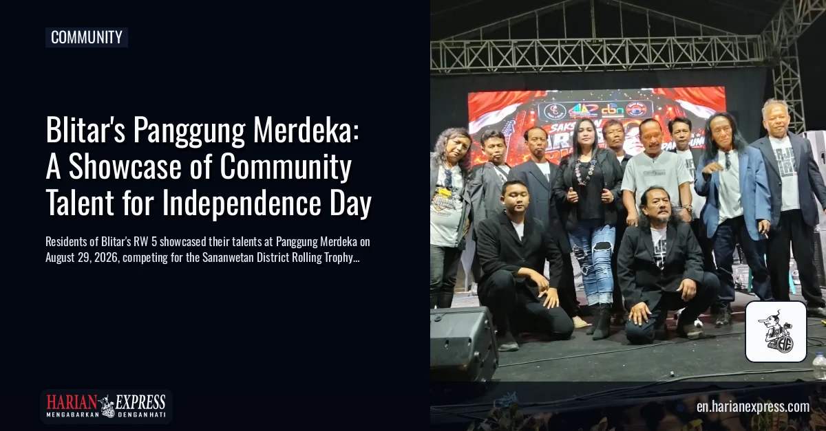 Blitar’s Panggung Merdeka: A Showcase of Community Talent for Independence Day