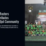Polres Blitar Fosters Synergy, Distributes Sembako to Ojol Community