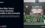 Polres Blitar Fosters Synergy, Distributes Sembako to Ojol Community