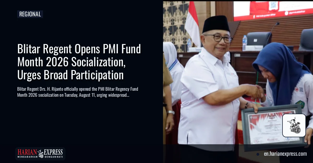 Blitar Regent Opens PMI Fund Month 2026 Socialization, Urges Broad Participation