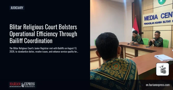 Blitar Religious Court Bolsters Operational Efficiency Through Bailiff Coordination