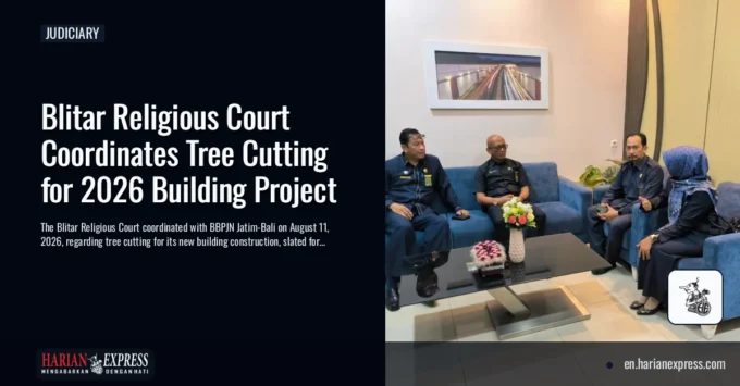 Blitar Religious Court Coordinates Tree Cutting for 2026 Building Project