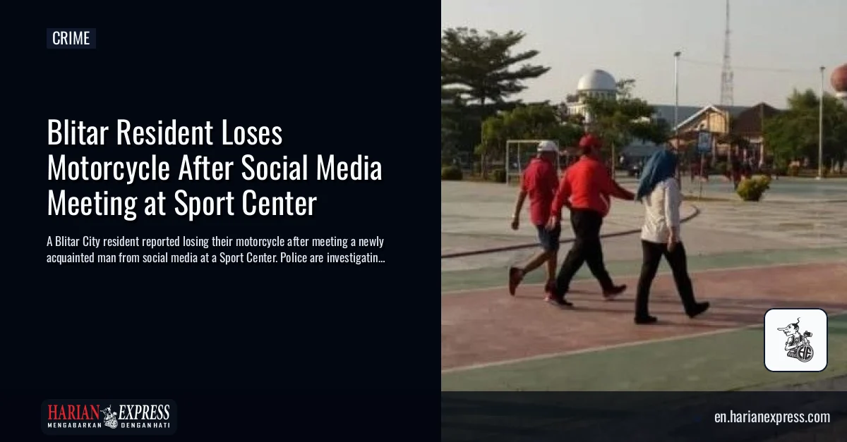 Blitar Resident Loses Motorcycle After Social Media Meeting at Sport Center