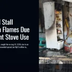 Blitar Food Stall Engulfed in Flames Due to Negligent Stove Use
