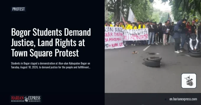 Bogor Students Demand Justice, Land Rights at Town Square Protest