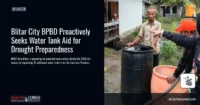 Blitar City BPBD Proactively Seeks Water Tank Aid for Drought Preparedness