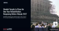 Mendut Temple to Close for One Year Rehabilitation, Reopening Before Waisak 2027