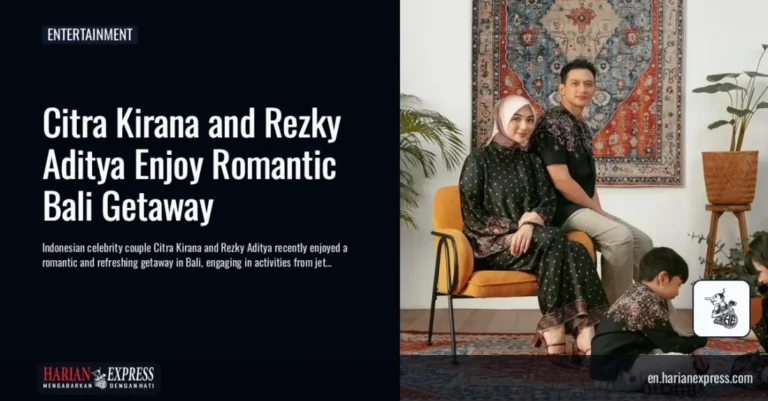 Citra Kirana and Rezky Aditya Enjoy a Romantic Bali Escape, from Jet Skiing to Padel