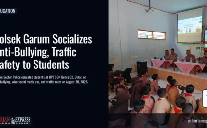 Polsek Garum Socializes Anti-Bullying, Traffic Safety to Students