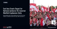 East Java Scouts Depart for National Jamboree XII, Governor Khofifah Emphasizes Unity