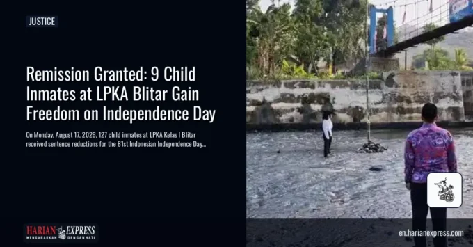 Remission Granted: 9 Child Inmates at LPKA Blitar Gain Freedom on Independence Day