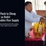 Pare Residents Flock to Cheap Food Movement as Kediri Government Doubles Rice Supply