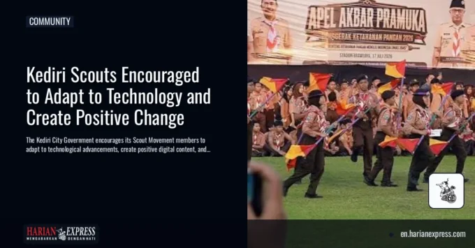 Kediri Scouts Encouraged to Adapt to Technology and Create Positive Change