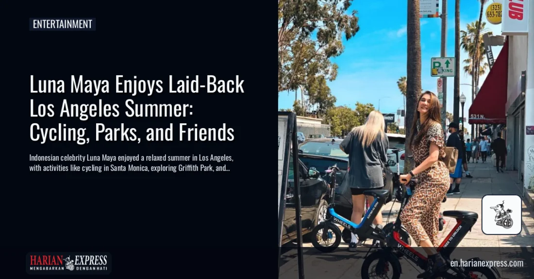Luna Maya Embraces a Laid-Back Los Angeles Summer, from Santa Monica Bike Rides to Griffith Park