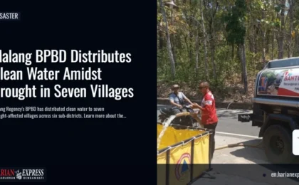 Malang BPBD Distributes Clean Water Amidst Drought in Seven Villages