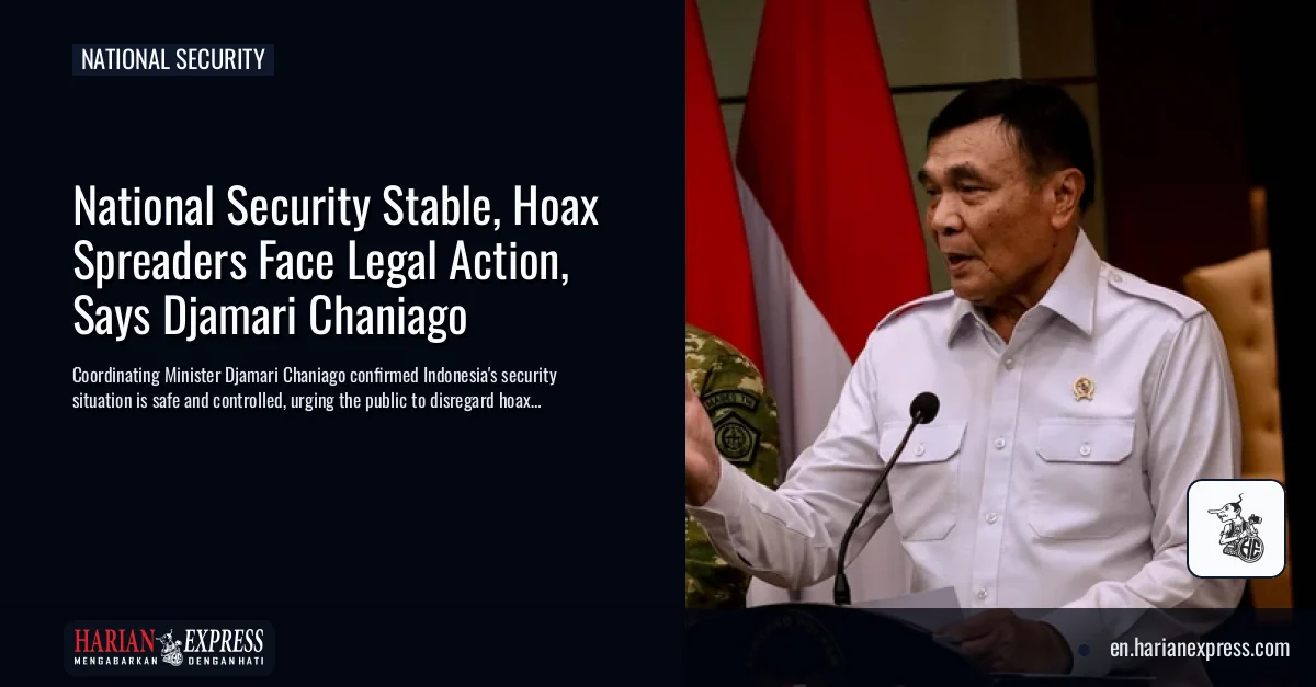 Djamari Chaniago Assures National Stability, Warns Against Provocative Content
