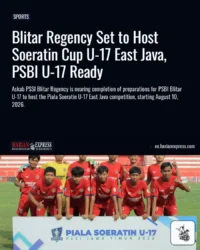 Blitar Regency Set to Host Soeratin Cup U-17 East Java, PSBI U-17 Ready
