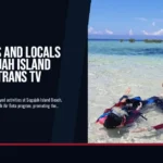 Celebrities and Locals Enjoy Segajah Island Beach for Trans TV Program