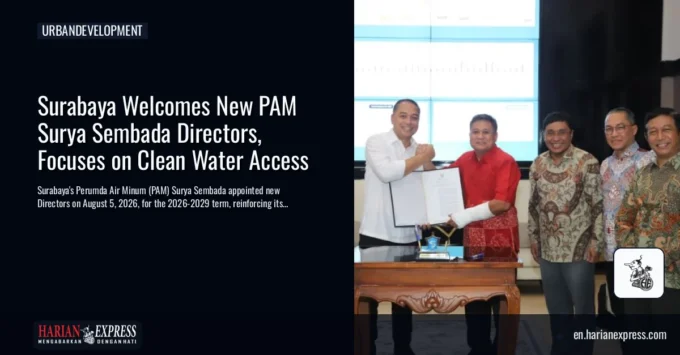 Surabaya Welcomes New PAM Surya Sembada Directors, Focuses on Clean Water Access