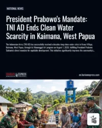 President Prabowo's Mandate: TNI AD Ends Clean Water Scarcity in Kaimana, West Papua
