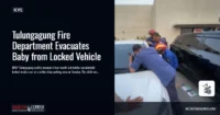 Tulungagung Fire Department Evacuates Baby from Locked Vehicle