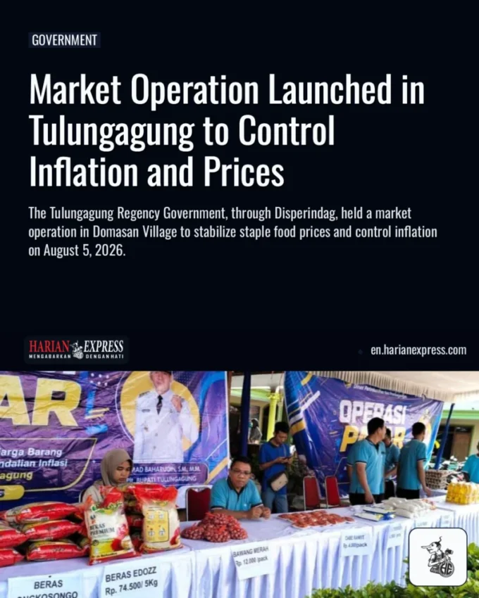 Market Operation Launched in Tulungagung to Control Inflation and Prices