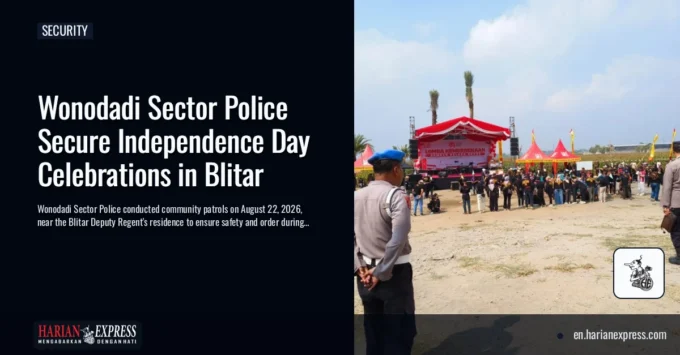 Wonodadi Sector Police Secure Independence Day Celebrations in Blitar