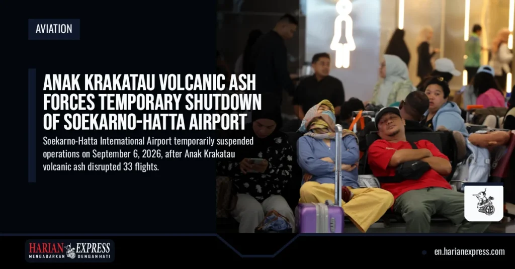 Anak Krakatau Volcanic Ash Forces Temporary Shutdown of Soekarno-Hatta Airport