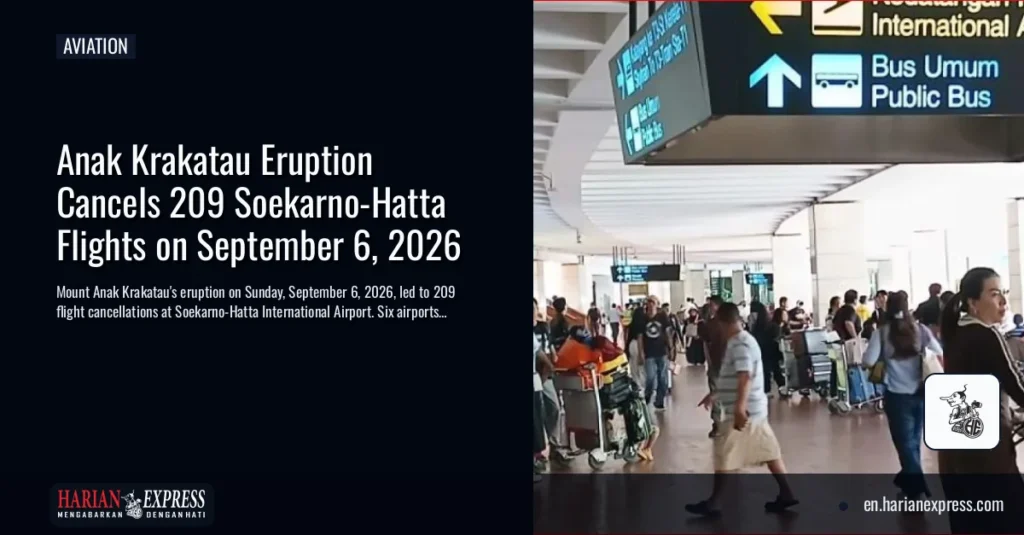 Anak Krakatau Eruption Cancels 209 Soekarno-Hatta Flights on September 6, 2026