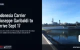 Indonesia Carrier Giuseppe Garibaldi to Arrive Sept 17