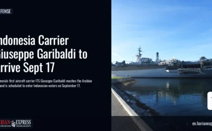 Indonesia Carrier Giuseppe Garibaldi to Arrive Sept 17