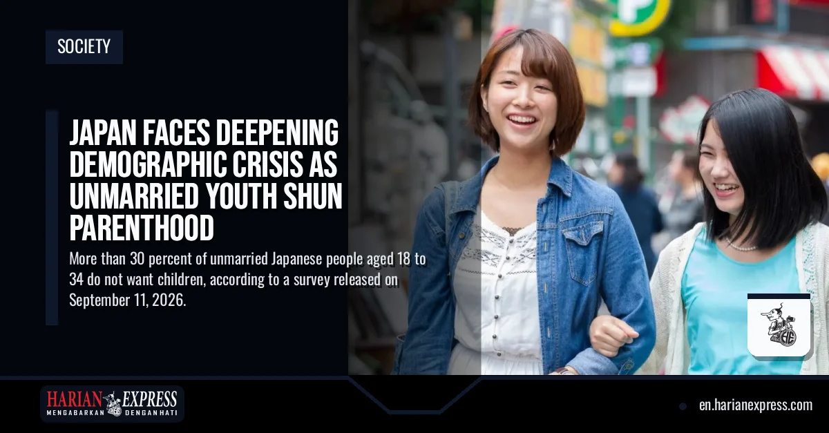 Japan Faces Deepening Demographic Crisis as Unmarried Youth Shun Parenthood