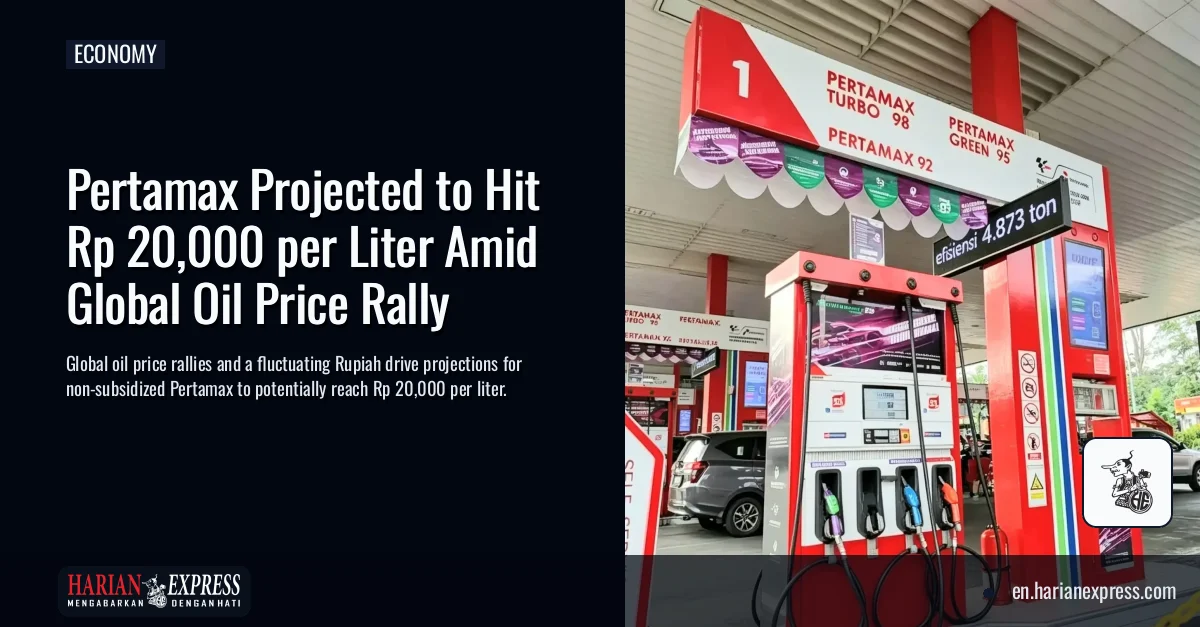 Pertamax Projected to Hit Rp 20,000 per Liter Amid Global Oil Price Rally