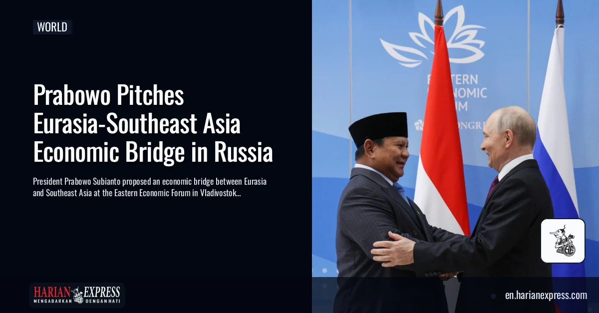 Prabowo Pitches Eurasia-Southeast Asia Economic Bridge in Russia
