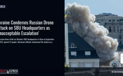 Ukraine Condemns Russian Drone Attack on SBU Headquarters as ‘Unacceptable Escalation’
